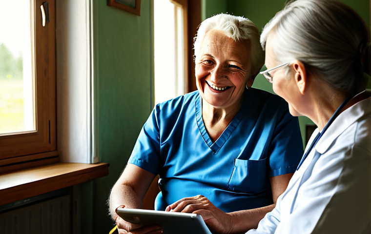 원격의료 서비스의 지역사회 기여 방안 - **

"A Polish senior citizen, smiling warmly, talking to a doctor on a tablet in their cozy, traditi...