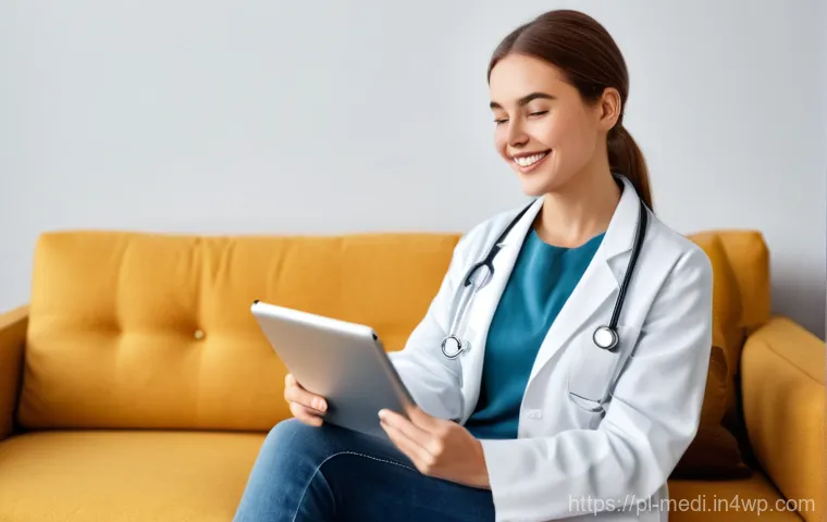 원격의료 서비스의 성공적인 마케팅 사례 - Image Prompt 1: The Modern Polish Patient Experience**