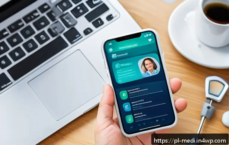 원격의료 플랫폼 비교  최고의 선택은 - A modern Polish telemedicine platform interface displayed on a smartphone and laptop screen, showing...